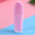 Stocked wholesale high-end mini style face massager sonic facial silicone cleansing brush with Customizable private label